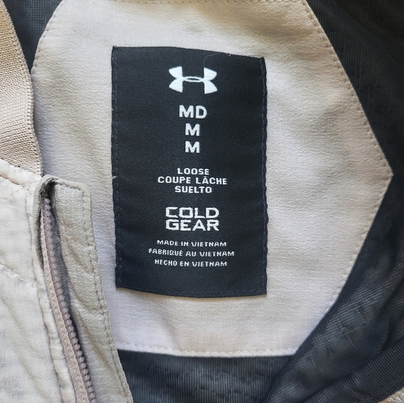 Under Armour Cold Gear Jacket Light Pink Women's Medium Loose Coupe Coat A40 - Picture 2 of 9